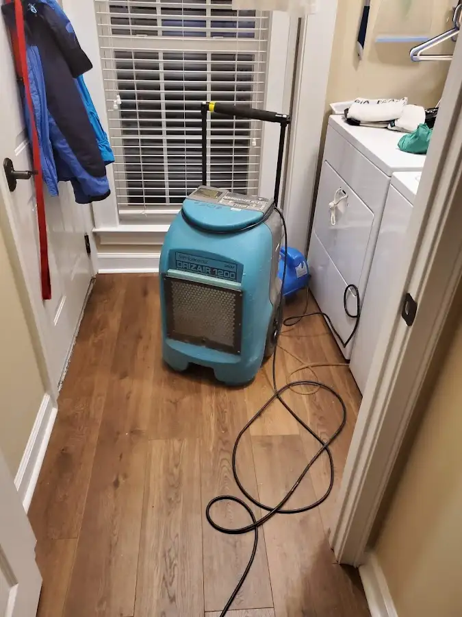 Commercial dehumidifier deployed for Flood Damage Cleanup in Cedarhurst